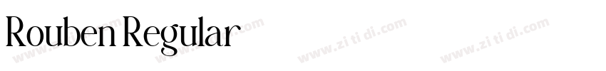 Rouben Regular字体转换